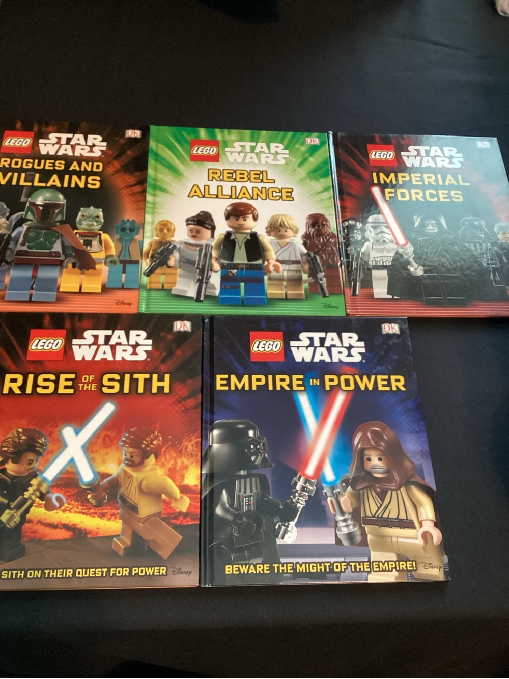 Lego Star Wars Set Of 5 Books Disney 2015 Cartoon Illustrations Guides